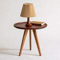 Table d'appoint en bois, coloris brun naturel