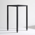 Pied de table rectangulaire en métal, coloris noir