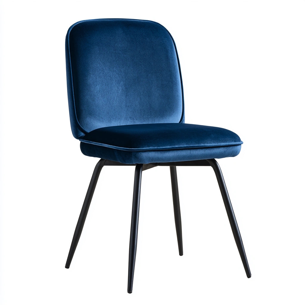 Chaise de salle à manger aux lignes épurées, coloris blanc