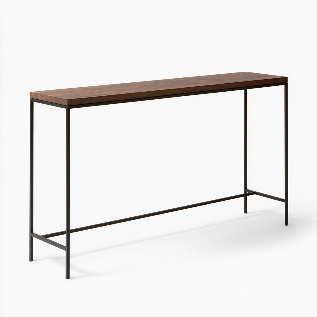 Console d'entrée aux lignes épurées, coloris blanc