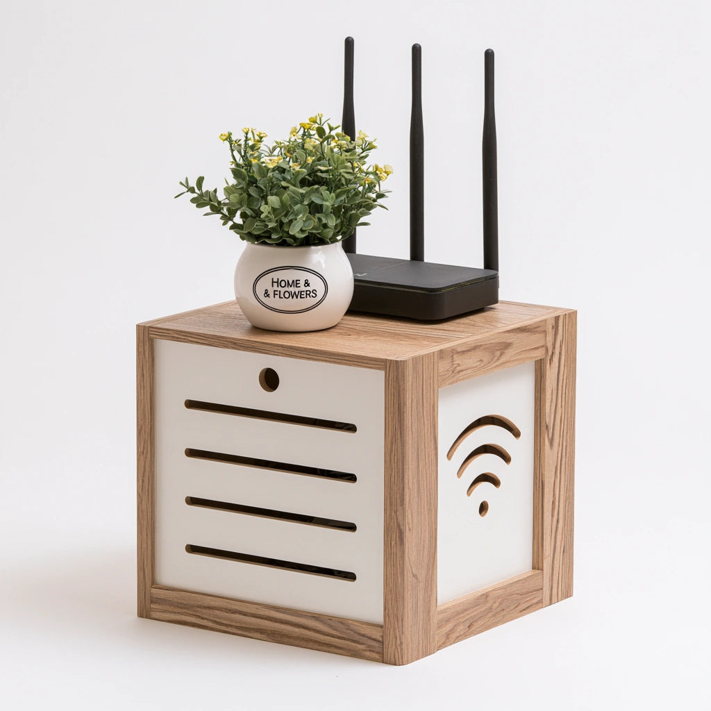 Coffre de rangement en bois, coloris brun clair