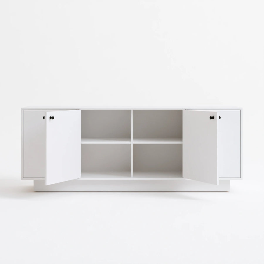 Meuble de rangement en bois, coloris brun naturel