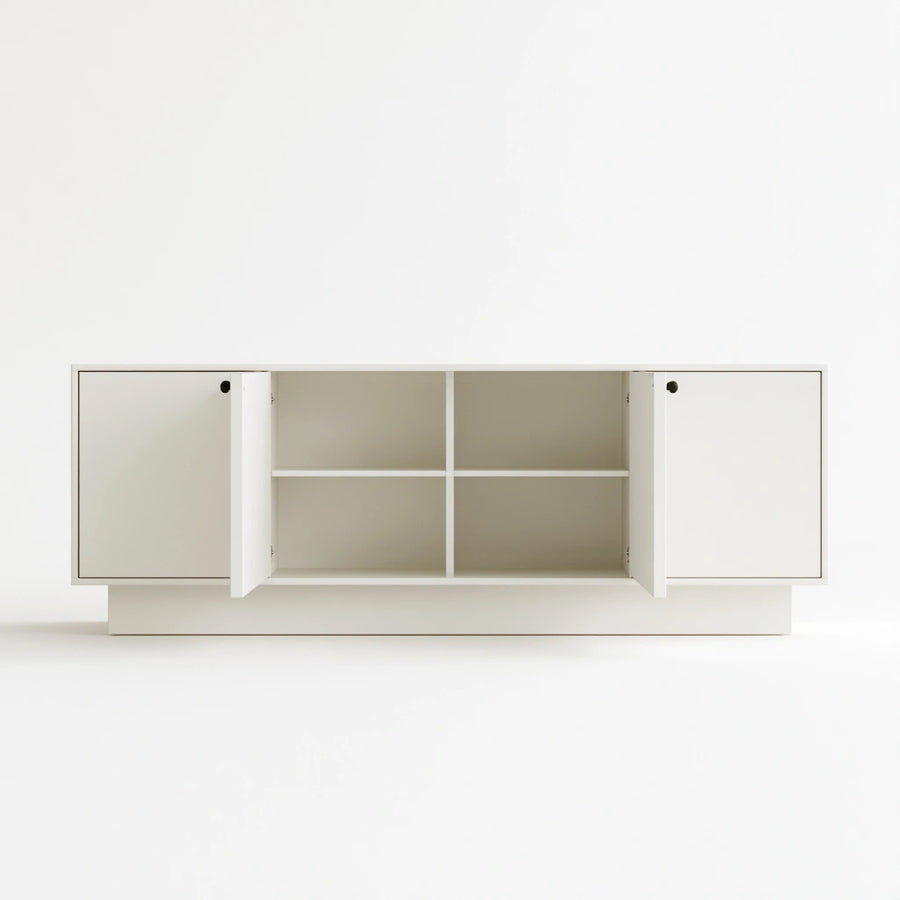 Meuble de rangement en bois, coloris brun naturel