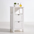 Meuble de rangement en bois, coloris blanc