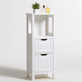 Meuble de rangement en bois, coloris blanc